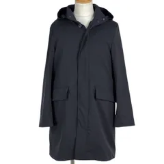 マッキントッシュフィロソフィー MACKINTOSH PHILOSOPHY ロゴボタン フーデットコート ライナー付き ジップアップ コート その他コート ポリエステル ネイビー メンズ 【中古】