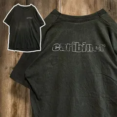 BGYO レタリング Tシャツ ビンテージ 古着 90s 黒 カラビナ caribiner 英語 ワンポイント バックプリント L相当サイズ  p10/