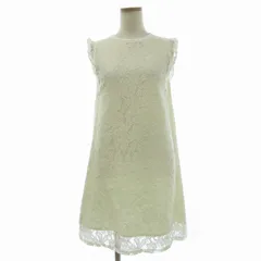 マーキュリーデュオ MERCURYDUO タグ付き ワンピース ノースリーブ 総レース ミニ F 白 ホワイト ■GY99