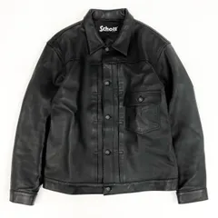 美品/希少✨schott トラッカージャケット　ライダース　ブラック　本革　38 2025年最新】（ショット） schott leather trucker jacket