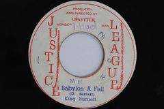 자메이카 7” King Burnett / Upsetters Babylon A Fall / Cripple Skank NONE JUSTICE LEAGUE /00080