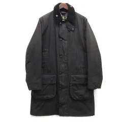 バブアー Barbour SL BORDER JACKET ワックス コットン コート ジャケット MWX0534BK91 ブラック 黒 38 英国製のサムネイル