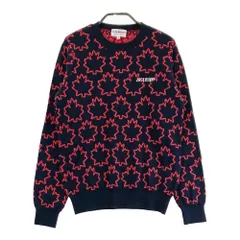 サイズ：1 JACK BUNNY ジャックバニー  ニットセーター メープル総柄 ネイビー系 [240101333983] ゴルフウェア レディース ストスト