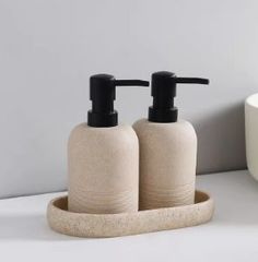 サニタリー 洗面用具2点セットホルダー タンブラー ディスペンサー バス用品