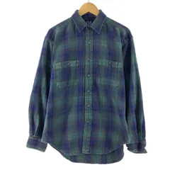 古着 90年代 ギャップ GAP チェック柄 長袖 フランネルシャツ メンズM ヴィンテージ/eaa367473