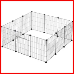 ペット フェンス 折り畳み式 ゲージ（80×80cm）防水シート付き 1400-