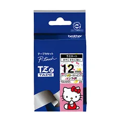 （まとめ買い）ブラザー ピータッチテープ ハローキティテープ ハローキティピンク/黒字  12mm TZE-HP31 【3個セット】