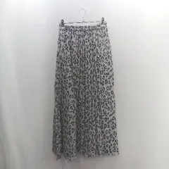 ◇ ⊂ AZUL BY MOUSSY アズール バイマウジー 豹柄 レオパード ロング プリーツ スカート サイズS グレー系 レディース E  【1502060049177】のサムネイル
