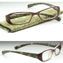 エレガント 老眼鏡 メンズ レディース 男性女性 ブラウン パープル おしゃれ めがねケース プラスチック 携帯用 50代 60代 フェミニン 掛けた時の圧迫感を軽減 バネ丁番 度あり +1.0/+1.5/+2.0/+2.5/+3.0 1071nm-C