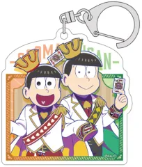 【中古】雑貨 十四松＆チョロ松 「おそ松さん トレーディングアクリルキーホルダー トランプ」