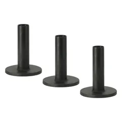 新品 黒 ットに最適なボールホルダー 打撃マ 屋外・屋内 3個セット ゴム製ゴルフティー 2.8 PATIKIL