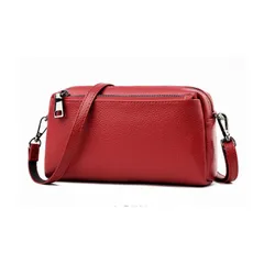ミニショルダーバッグ 本革 軽量 2WAY 肩掛け 斜めがけ 赤レッド a114_e1