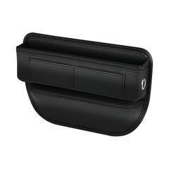 新品 高耐久 防水PUレザー スマホ・カード・メガネ・コイン・鍵収納可能 収納ケース 小物整理防止 運転席・助手席用 ブラック 便利アイテム シート隙間収納ボックス 車 隙間収納ポケット 車用 カーシート隙間収納ボックス