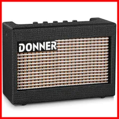 Donner エレキギターアンプ ミニアンプ 3W 卓上 3バンドEQ搭載 木製 コンパクト 軽量 自宅練習 豊かな音 アダプター付 M-3