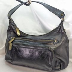 russet トートバック エナメル 肩掛け ワンショルダー ゴールド金具 