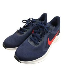 NIKE ナイキ ダウンシフター10 メンズ オールシーズン ランニングシューズ ネイビー 28cm CI9981-400 中古 N1