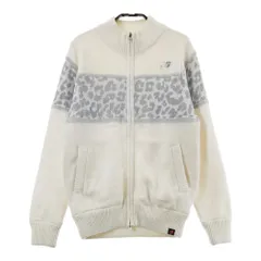 サイズ：0 NEW BALANCE GOLF ニューバランス  裏地付 ニット ジップジャケット レオパード柄 ホワイト系 [240101405131] ゴルフウェア レディース ストストのサムネイル