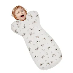 【特価商品】赤ちゃん 奇跡のおくるみ 100%天然コットン】スワドルアップ 夜泣き対策 赤ちゃんの睡眠袋、新生児の自己緩徐襁褓、睡眠改善、体に密着、新生児プレゼント【助産師が推薦 新生児 ベビー用品（Mサイズ、くま） おくるみ スワドル