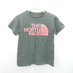 ◇ ⊂Φ THE NORTH FACE ザ ノース フェイス ロゴ プリント 半袖 Tシャツ サイズM ブラック系 レディース E  【1501230043748】