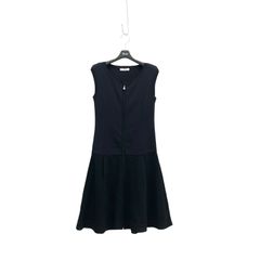 Rene ルネ ダブルジップ ニット ワンピース ネイビー 34 6822760 ◆