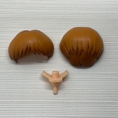 現状未使用品　ねんどろいど ジン 髪パーツ　ヘアパーツ　TinyTAN　タイニータン　BTS　茶髪　マッシュヘア　男の子　 写真にあるもののみバラ売り不可