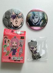 ジョジョの奇妙な冒険 第5部 ポルナレフ アニメ10周年記念展 缶バッジコレクション 覚悟とは 缶バッジ ラバーストラップコレクション