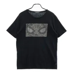 サイズ：L MARK&LONA マークアンドロナ ×MARVEL スパイダーマン 半袖Tシャツ ラインストーン  ブラック系 [240101431708] ゴルフウェア メンズ ストスト