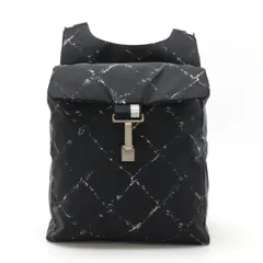 CHANEL 旧トラベルライン リュックサック ブラック　ビンテージ　保存袋付き シャネル(CHANEL)シャネル 旧トラベルライン リュックサック