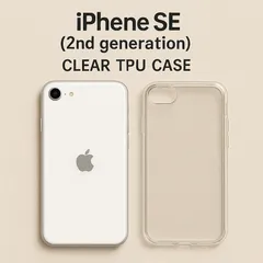 iPhoneSE2 SE第2世代 対応 TPUクリアケース(透明ソフトカバー)シンプル iPhoneケース アイフォーンSE2 SE第2世代