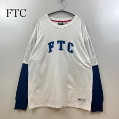 FTC USA BIG layerd L/S Tee XL エフティーシー レイヤード 長袖Tシャツ ロンT プリント センターロゴ アメリカ綿 日本製 ビッグサイズのサムネイル
