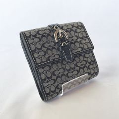 ✱COACH（コーチ）✱二つ折り財布 ミニシグネチャーベルトデザイン