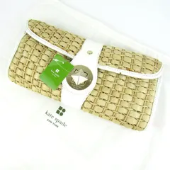 ケイトスペード クラッチバッグ かごバッグ 鞄 カバン ブランド レディース ベージュ Kate Spade 【中古】