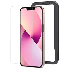 NIMASO ガラスフィルム iPhone13 mini 用 9H硬度ガラス 衝撃吸収 強化 ガラス 液晶保護フィルム iphone13ミニ 対応 1枚セット ガイド枠付き NSP21I321