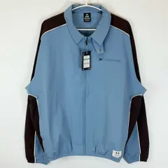 【未使用】アンダーアーマー UAナイロン 2ウェイ カラー ジャケット L 418 Blue Smoke ブルー 6007404 メンズ UNDER ARMOUR