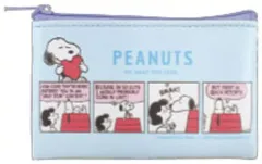 【中古】バッグ スヌーピー(ブルー) 「PEANUTS(SNOOPY) シークレットフラットミニポーチ コミック」