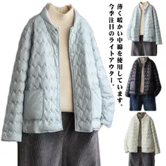 中綿ジャケット インナーダウン ライトダウン レディース  ライトアウター ダウンジャケット インナー ダウンジャケット キルティングコート  中綿入り ダウン風ジャケット 軽量 薄手 アウター キル#mayday552
