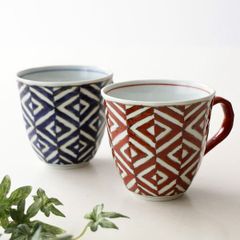 マグカップ 陶器 磁器 おしゃれ かわいい 有田焼 焼物 土物 和食器 カフェ コーヒーカップ コーヒー マグ 食洗機対応 万華鏡マグ 2カラー