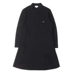 【新品】LACOSTE ラコステ ポロシャツ ブラック サイズ:4 | マンダリンカラー ロング丈 長袖 ポロシャツ (Full Sleeve Knee Length Slim Fit Kurta YH003H031) | トップス 【メンズ】