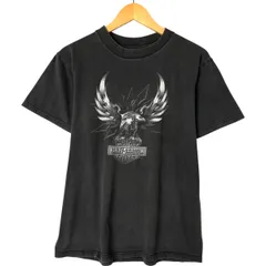 古着 90年代 ハーレーダビッドソン Harley-Davidson 鷲柄 イーグル柄 モーターサイクル バイクTシャツ USA製 メンズM相当/eaa558235
