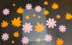 【壁面飾り】紅葉と秋桜【保育教材】9月　10月　秋　モミジ　コスモス　もみじ　こすもす　植物　花　葉っぱ　かわいい　保育所　幼稚園　老人ホーム　施設