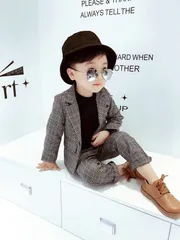 フォーマル 子供 男の子 スーツ 卒業式 入学式 Bタイプチェック柄 スーツ キッズ スーツ一式 フォーマル 3点セット シングルスーツ 大きいサイズ ジュニアスーツ 七五三 子供フォーマル 小学生 入学式 卒園式 6LKi697