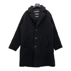 ヘルノ 23AW シングルボアコート チェスターコート ロング ジャケット 無地 メンズ サイズ46 ブラック HERNO アウター DM13911■