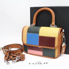 IS683)【未使用品】COACH コーチ ローグ トップ ハンドル バッグ パッチワーク CL613 3WAY ショルダーバッグ トートバッグ