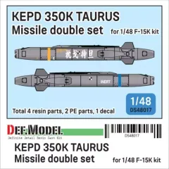 【中古】プラモデル 1/48 現用 韓国空軍 タウルスKEPD 350K巡航ミサイルセット(F-15K用 2発入) ディティールアップパーツ [DS48017]