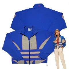 女性 L ) アディダスクロップウィンドブレーカー トレフォイルトレクトップ アディダスウィンドブレーク