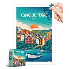 ピースリラックス(PieceRelax) 600ピース プラ製ジグソーパズル【Studio Inception＿チンクエ・テッレ】(31X45cm)大人向け難しい 破片なし カチっとハマる[H3572]