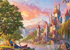 絵画原画 （大空の旅） ユニコーン 虹 川 街 悠久の旅路の絵 - メルカリ