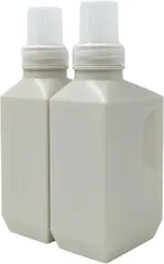 TUISKU 洗濯洗剤 詰め替えボトル ランドリーボトル 液体洗剤 柔軟剤 収納 2本セット グレー(600ml)