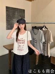 【美品・未使用新品】半袖です半袖Tシャツプリント薄手トップス