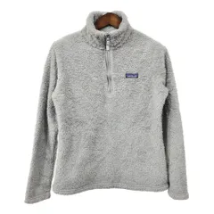 patagonia パタゴニア ロスガトス ハーフジップ フリースジャケット アウトドア ワンポイントロゴ グレー (レディース M) 中古 古着 Q9767